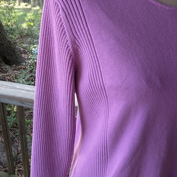 Jh collectables Purple Ltwt Scoop Neck 1X Sweater - Picture 6 of 8